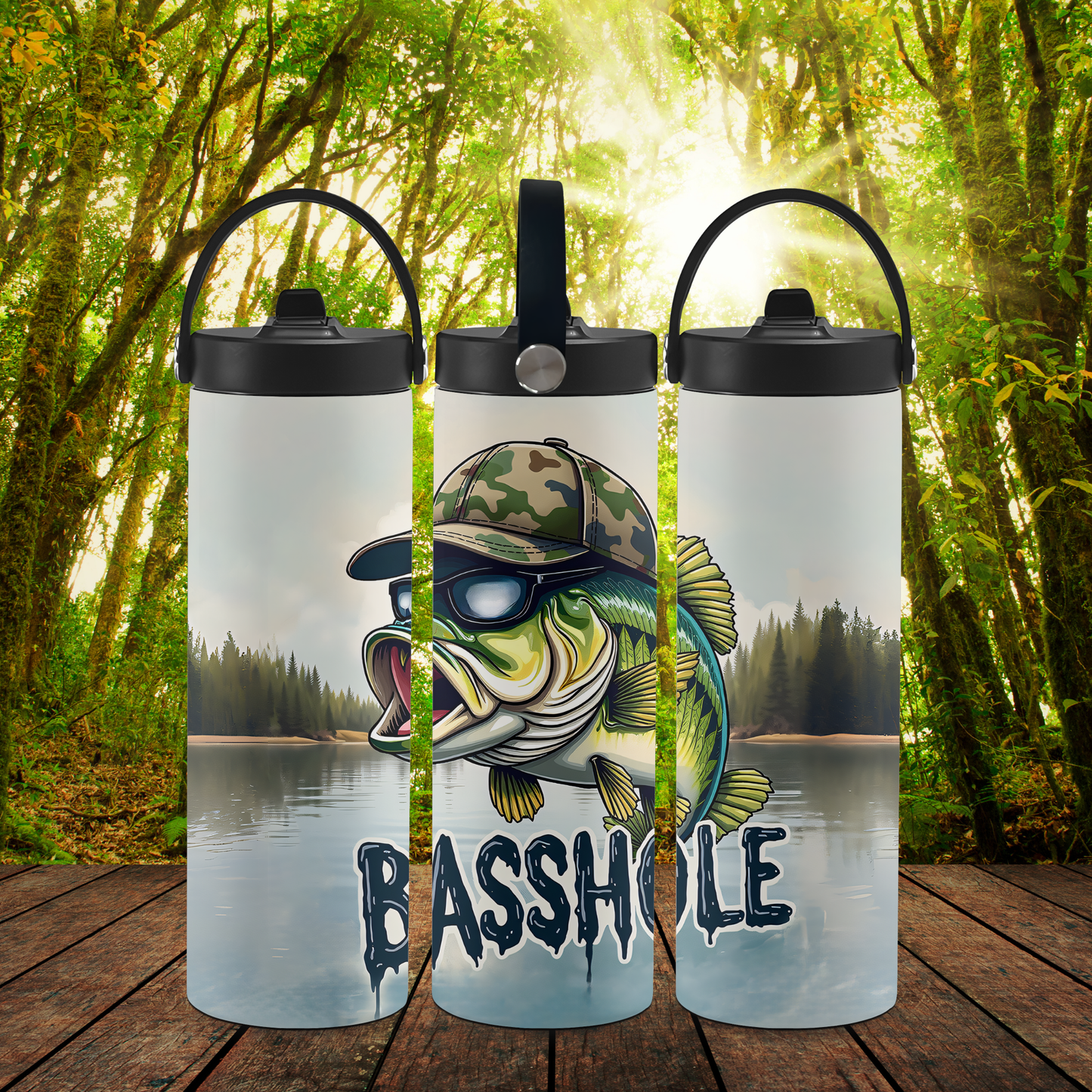Personalized 20 oz Leak-Proof Water Bottle | Stainless Steel School Tumbler with Handle