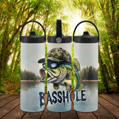 Personalized 20 oz Leak-Proof Water Bottle | Stainless Steel School Tumbler with Handle