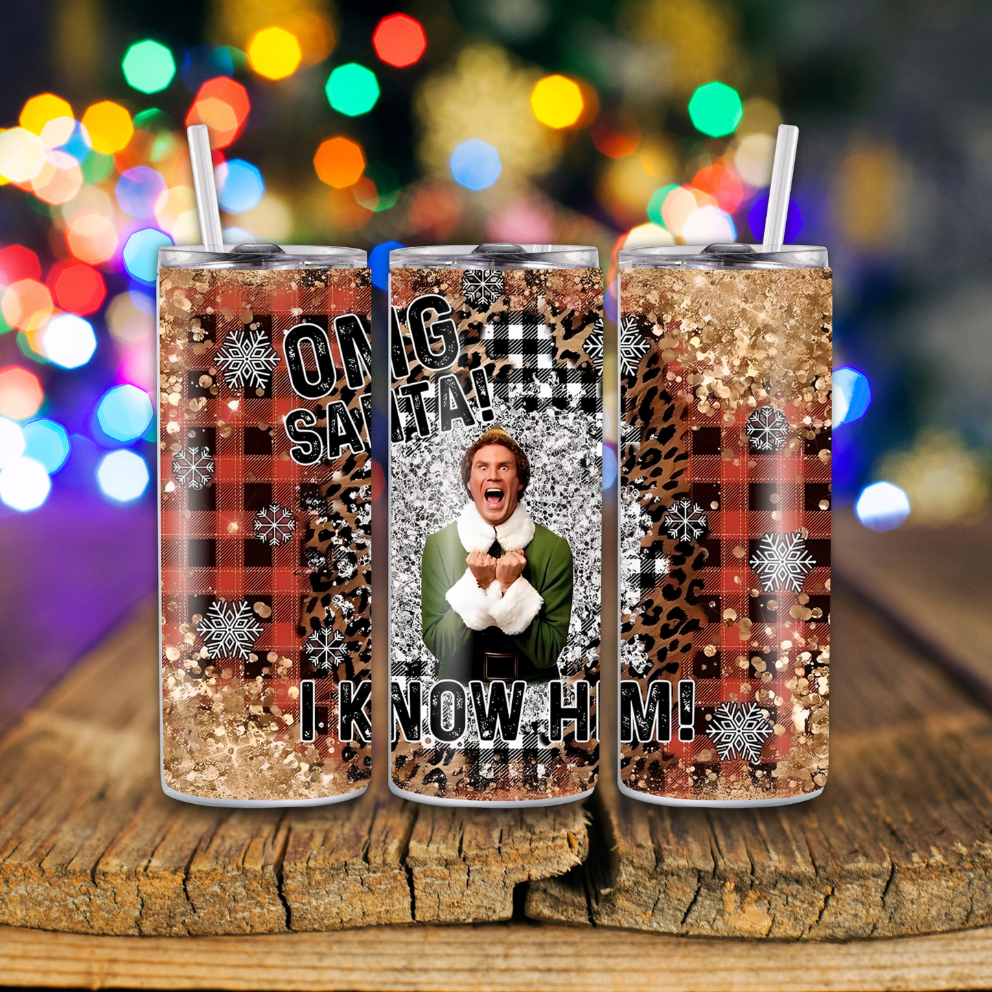 Holiday Season 20 oz Skinny Tumblers