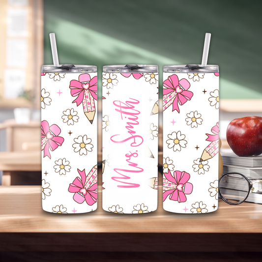 Personalized Teacher 20 oz. Skinny Tumblers