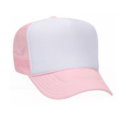 Bold puff vinyl hats made just for you – pick your color & saying!