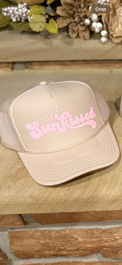Bold puff vinyl hats made just for you – pick your color & saying!
