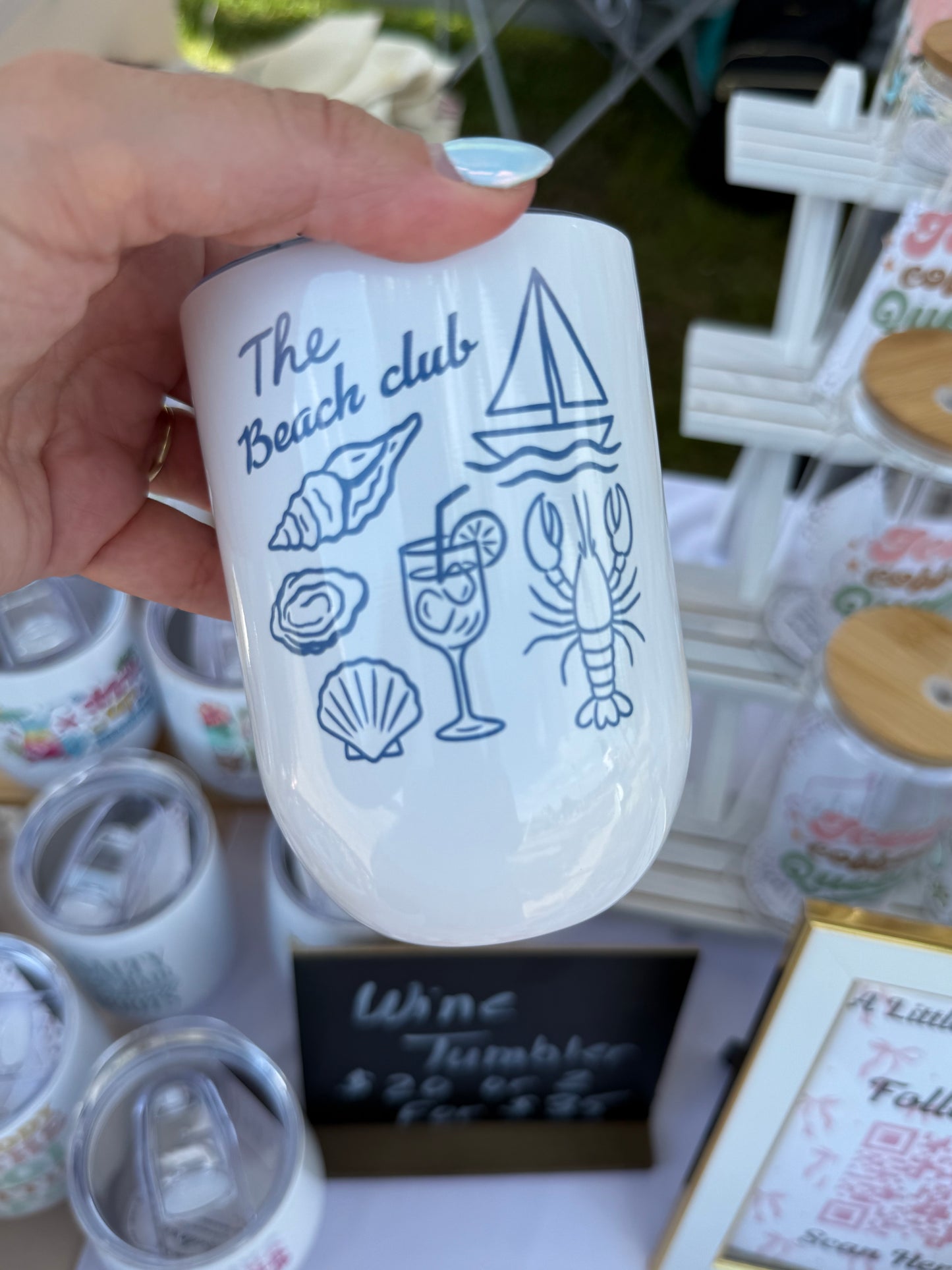 Summer 12 oz Wine Tumblers – Ready to Ship Sale