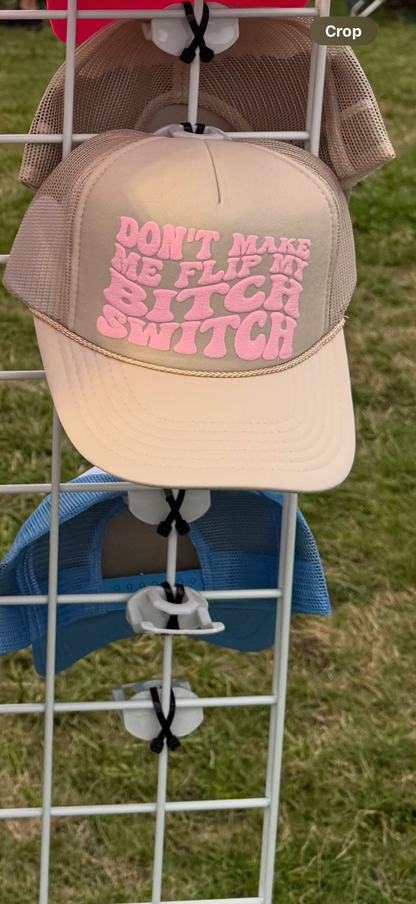 Bold puff vinyl hats made just for you – pick your color & saying!