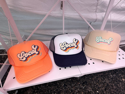 Local-Trucker Hat -Coral