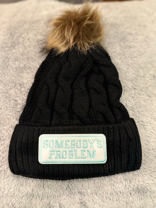 “Somebody’s Problem” Knit Pom Beanie