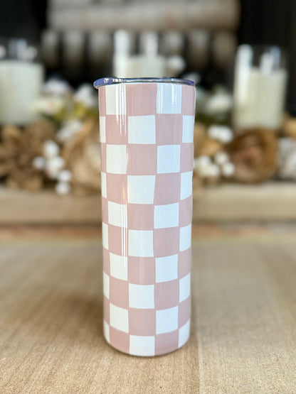 Checkered Skinny Tumbler Collection
