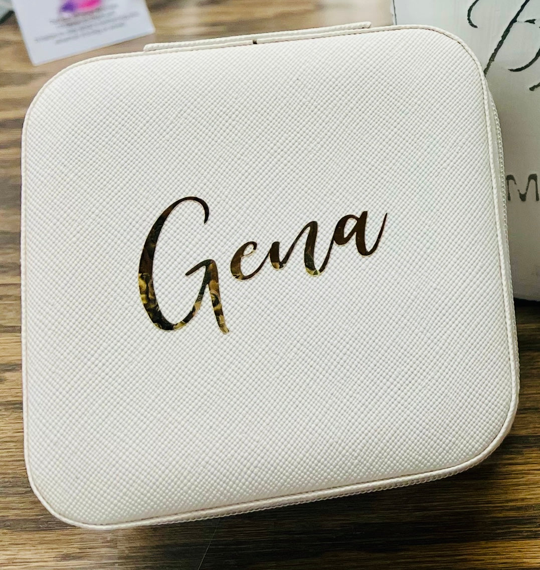 Personalized Travel Jewelry Box