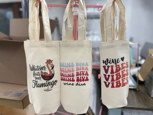 Reusable Wine Tote/Gift Bag
