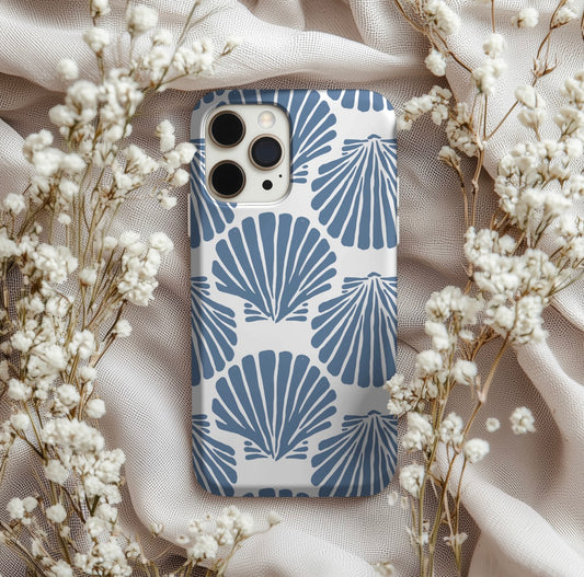 Phone Case- Blue Seashells