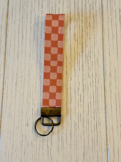 Canvas Wrist Keychain, Key Fob Wristlet