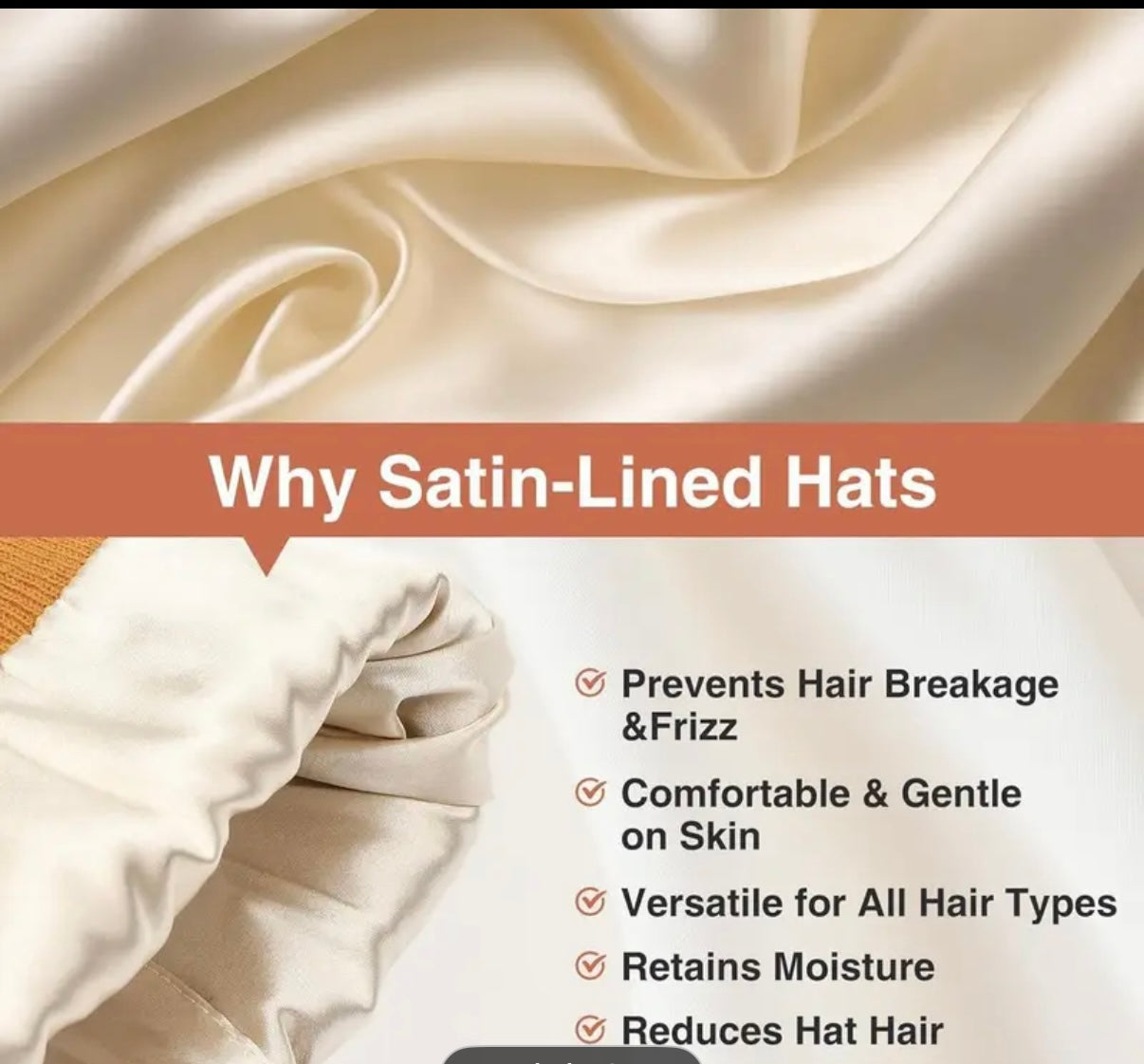 Pumpkin Season Silk-Lined Beanie