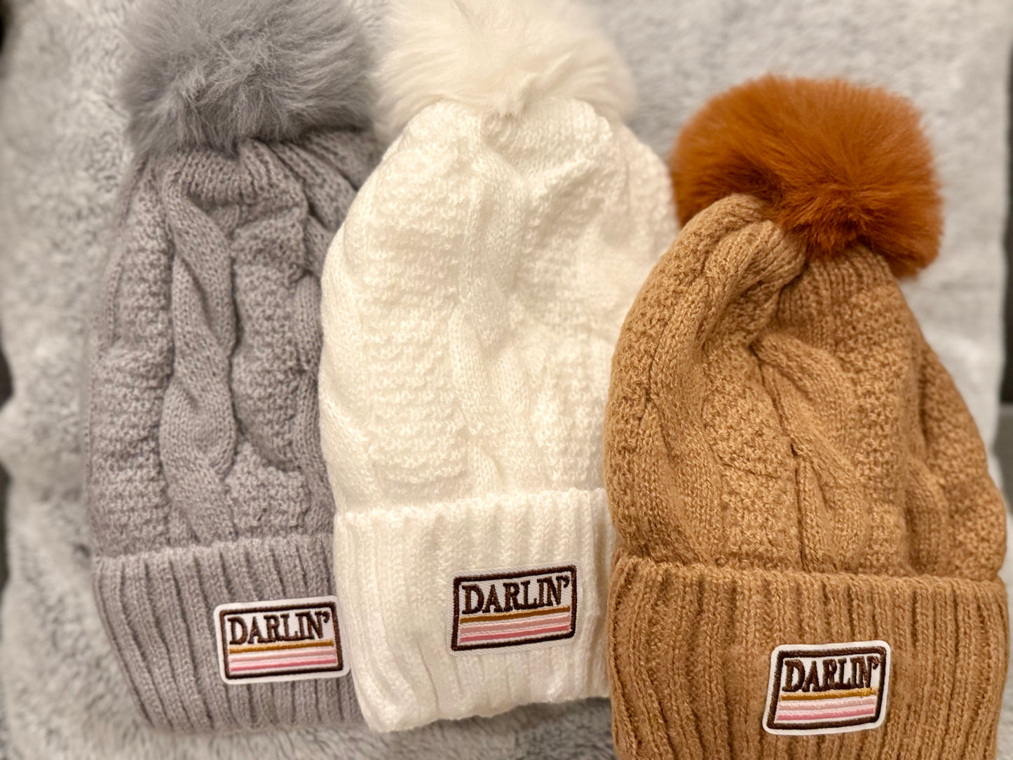 Darlin Pom Beanie Hat