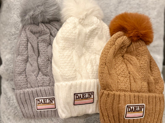 Darlin Pom Beanie Hat