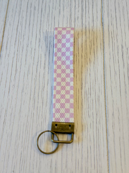 Canvas Wrist Keychain, Key Fob Wristlet