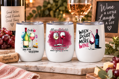 12 oz Wine Tumblers