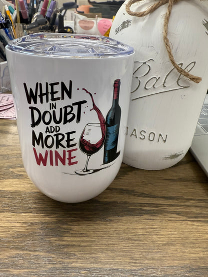 12 oz Wine Tumblers