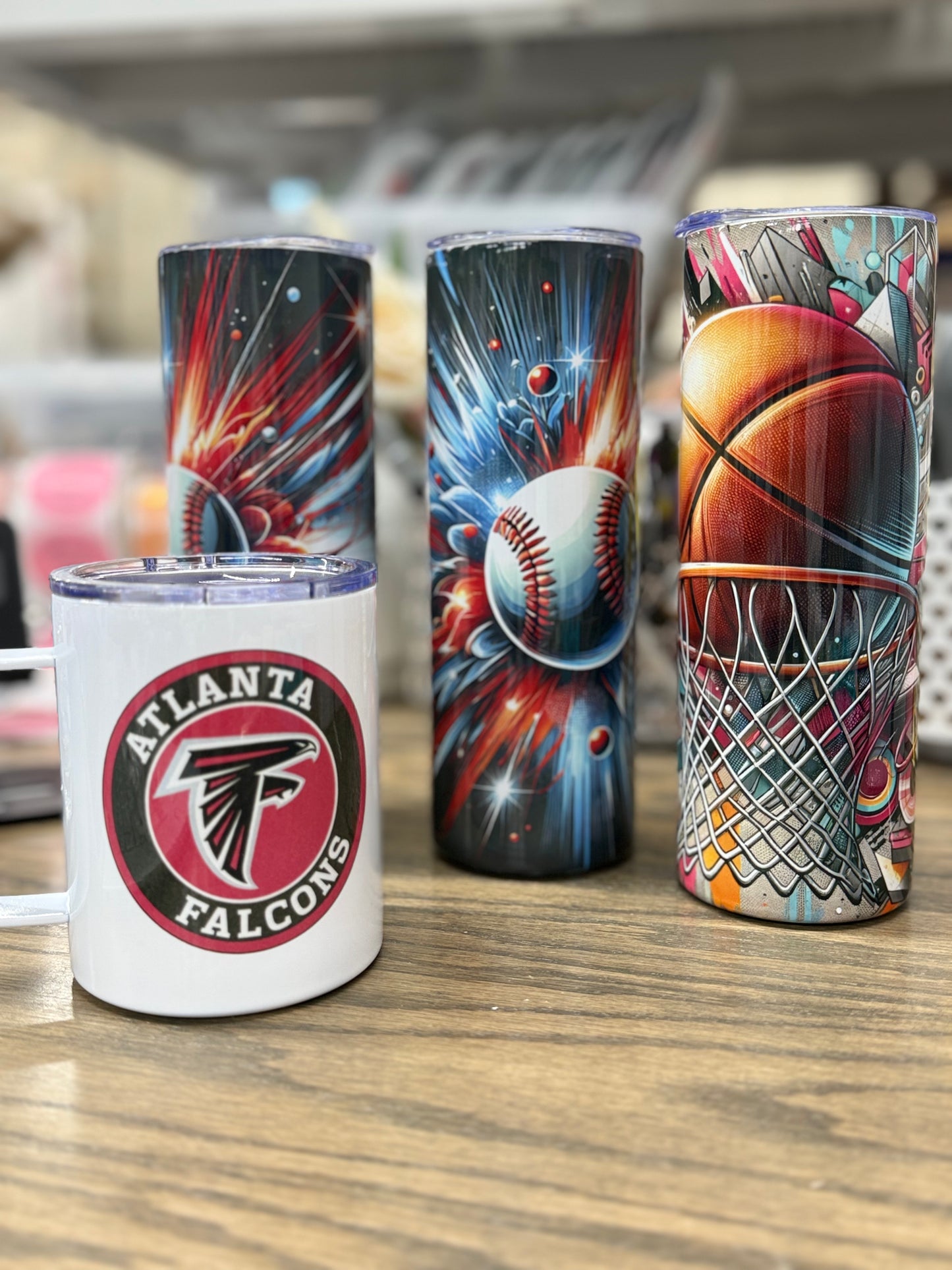 Custom Sports Team Mugs & Wine Tumblers
