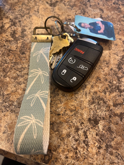 Canvas Wrist Keychain, Key Fob Wristlet
