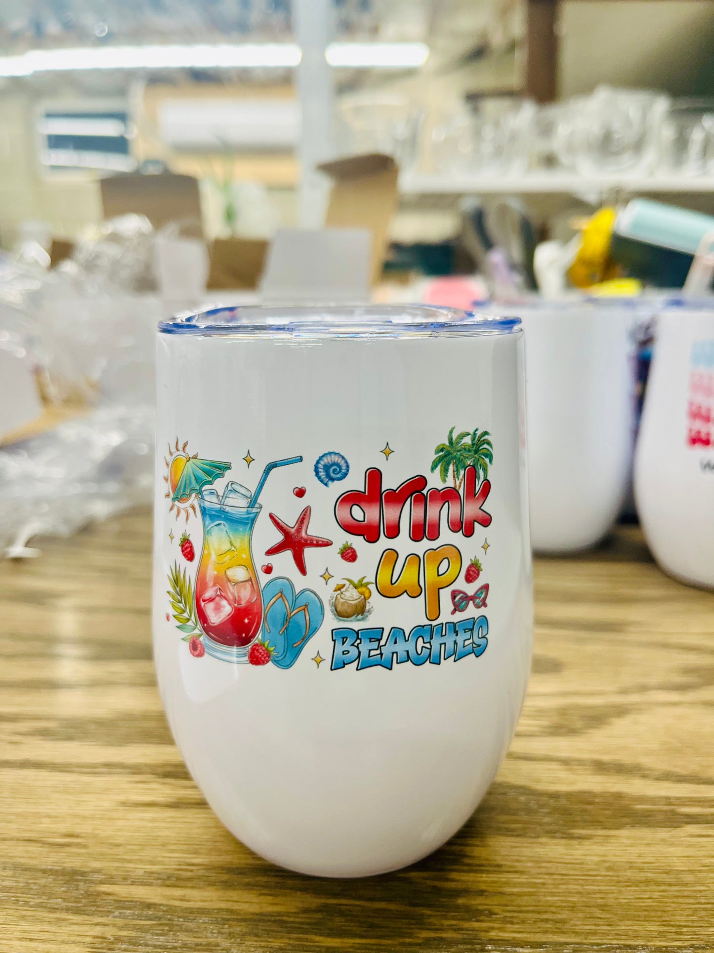 Summer 12 oz Wine Tumblers – Ready to Ship Sale