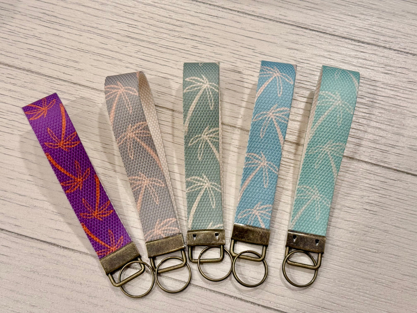 Summer Canvas Wristlet Key Chains – Ready to Ship Sale