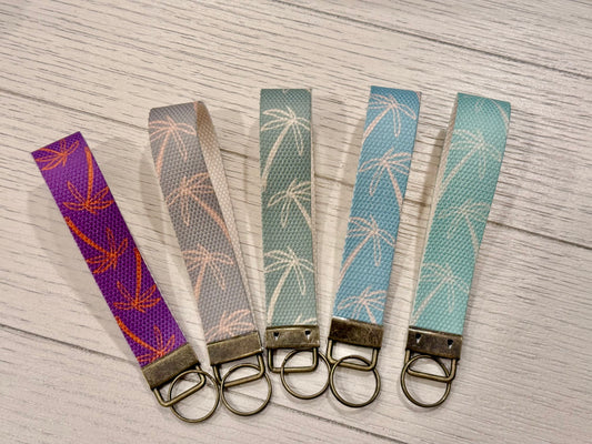 Canvas Wrist Keychain, Key Fob Wristlet