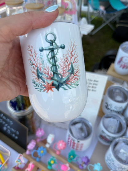 Summer 12 oz Wine Tumblers – Ready to Ship Sale