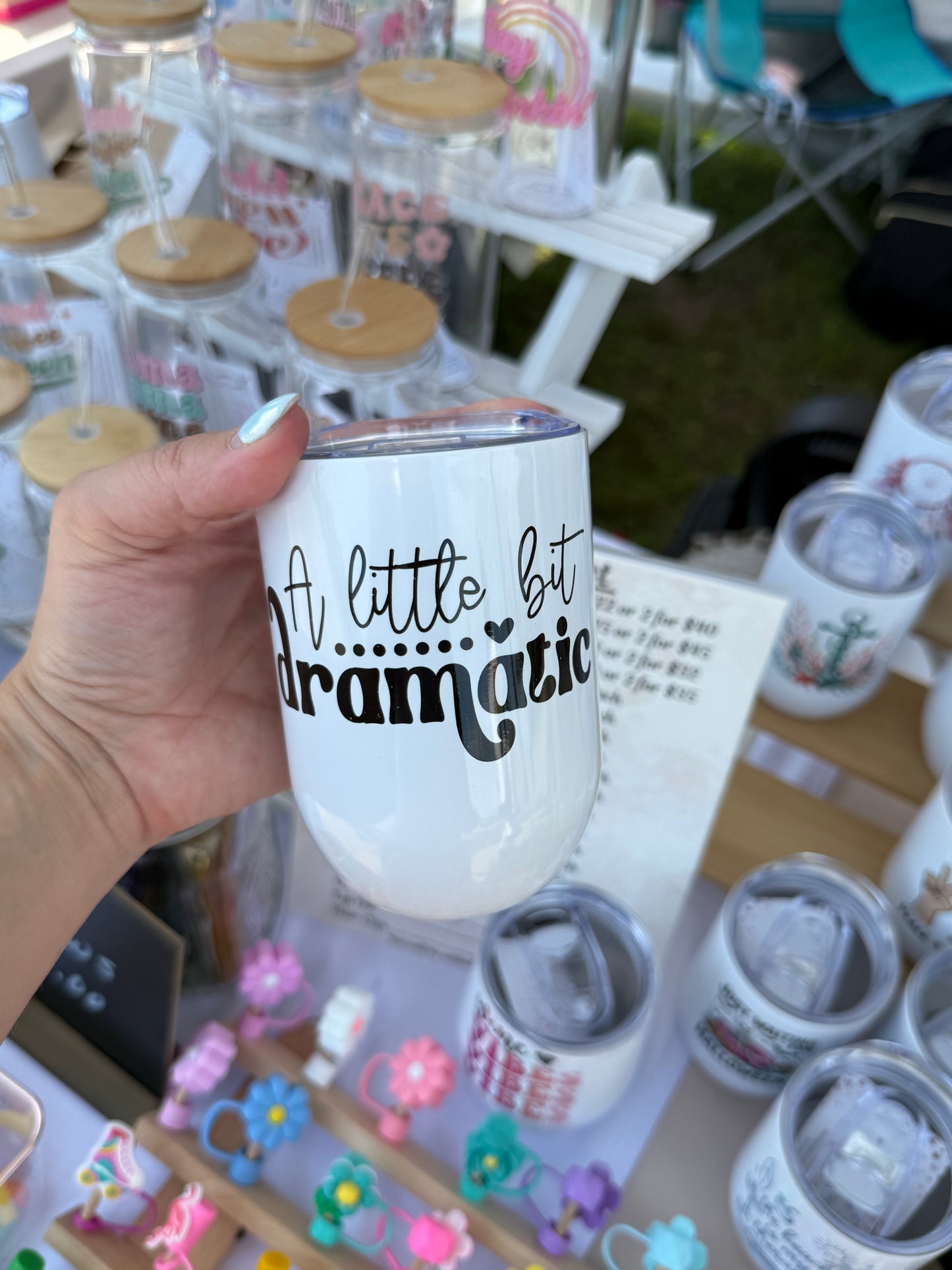Summer 12 oz Wine Tumblers – Ready to Ship Sale