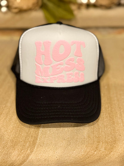 Bold puff vinyl hats made just for you – pick your color & saying!