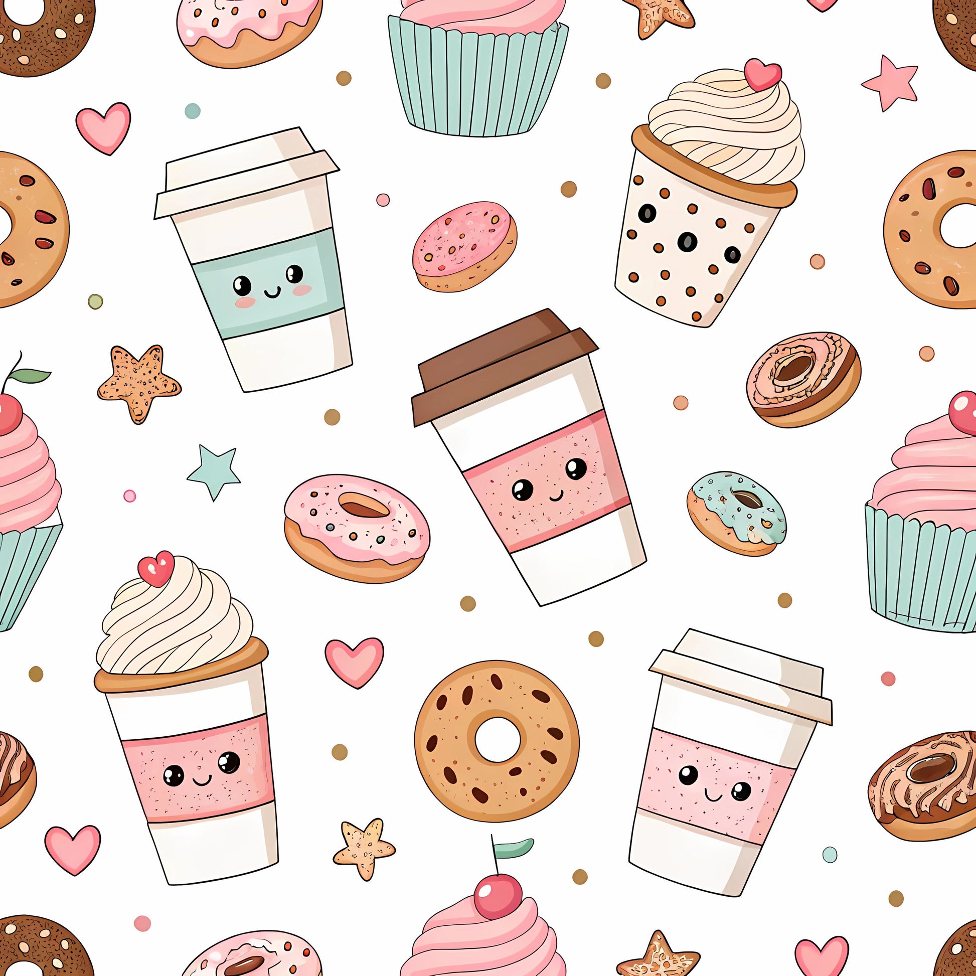 COFFEE CUPS & DONUTS