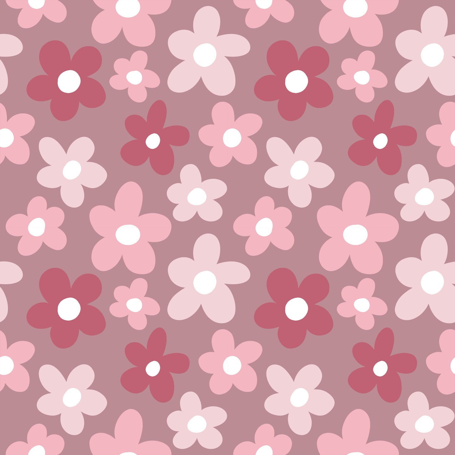 RETRO FLOWERS PINK