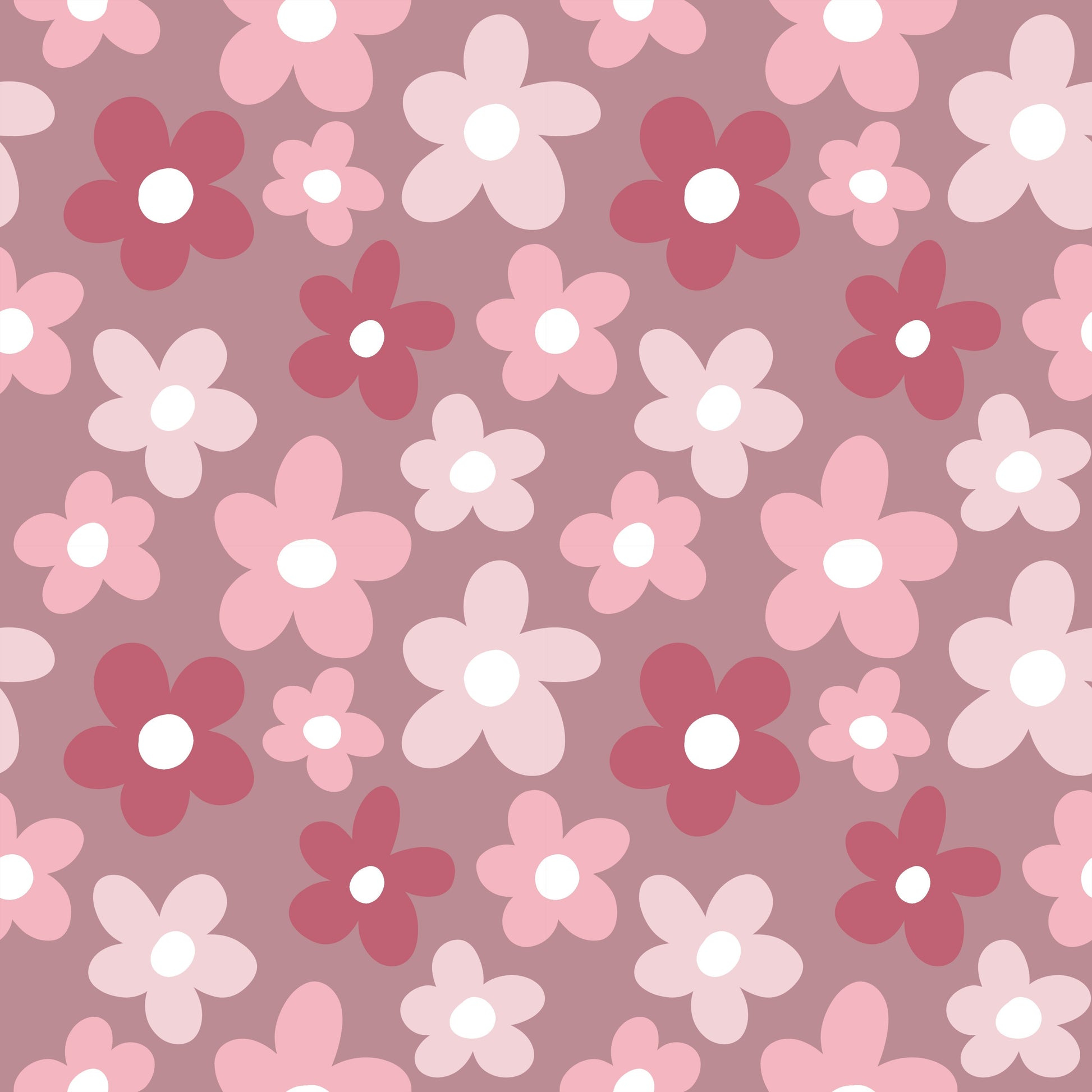 PINK RETRO FLOWERS
