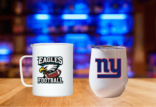 Custom Sports Team Mugs & Wine Tumblers